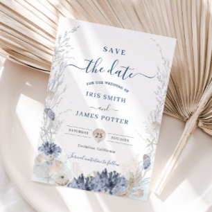 Save The Date Boho Chic Beach Resort Destination Mariage