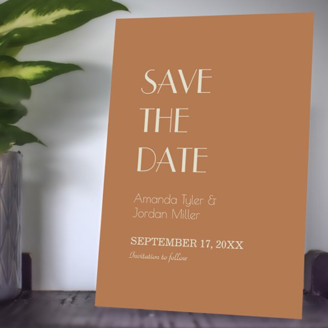 Save The Date Boho Deco d'automne | Mariage en terre cuite (Créateur téléchargé)