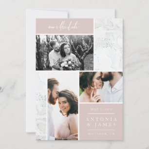 SAVE THE DATE BOÎTES EN MARBRE ENREGISTRER LA DATE