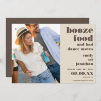 Booze Food Bad Dance Moving Photo crème brun