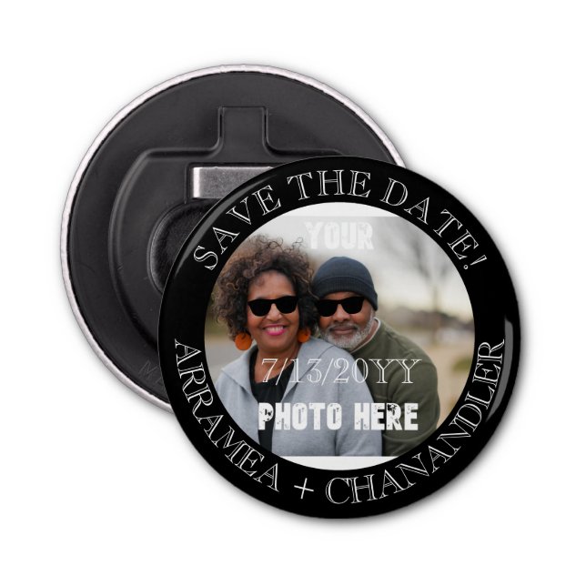 Save the Date Bottle Opener (Personalized) (Front)