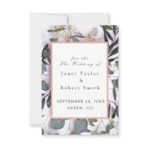 Bouquet Eucalyptus avec Mariage frontalier rose