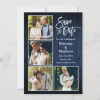 Bracelet Script Bleu Bois Couple 4 Photo
