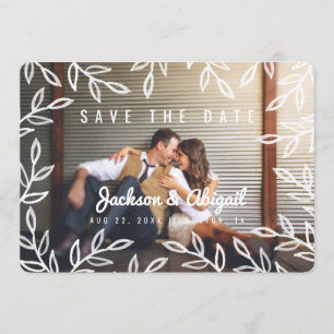 Save The Date Branches de printemps Aquarelle Enregistrer la dat