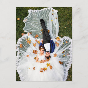 Save the Date Bride and Groom Postcard