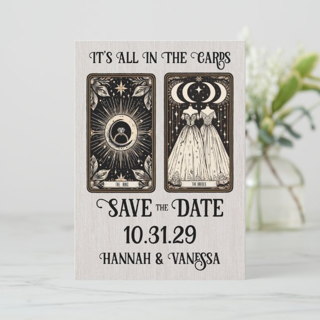 Save The Date Brides Tarot (Debout devant)