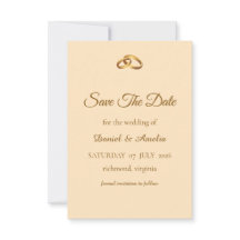 Bronze Monogramme Enregistrer la Date 