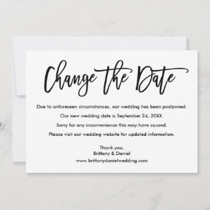 Save The Date Brosse Script Modifier La Date Nouveau Mariage Dat