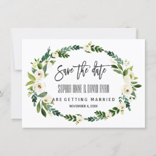 Save The Date Burgundy Marsala Floral Écriture Manuelle Enregist