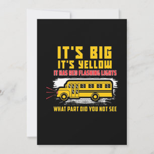 Save The Date Bus scolaire C'Est Gros