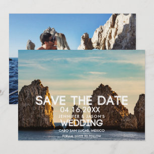 Save The Date Cabo San Lucas Mexique Mariage Enregistrer La Date