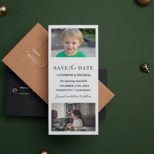 Save The Date Cadre de bande photo minimaliste Mariage