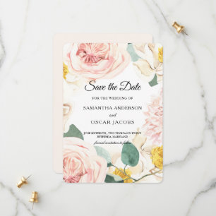 Save The Date Cadre de beauté coloré à l'aquarelle moderne
