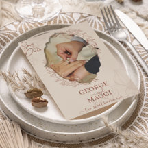 Cadre vintage orné de la ligne d'art Magnolia 