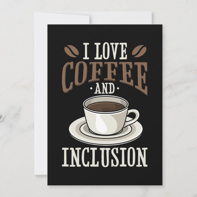 Save The Date Café Lover I Love Café Et Inclusion (Devant)