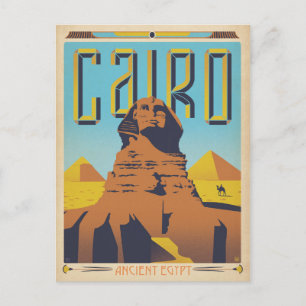Save the Date   Cairo, Egypt Announcement Postcard