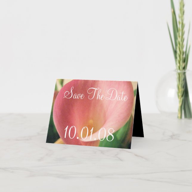 Save the Date Cala Lily - Customized Invitation (Front)