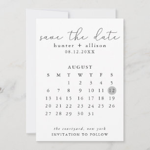 Save The Date Calendar
