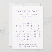 Save The Date Calendar