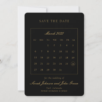 Save The Date Calendrier d'enregistrement à date minimale