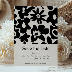 Save The Date Calendrier des Mariages floraux Boho modernes Enre