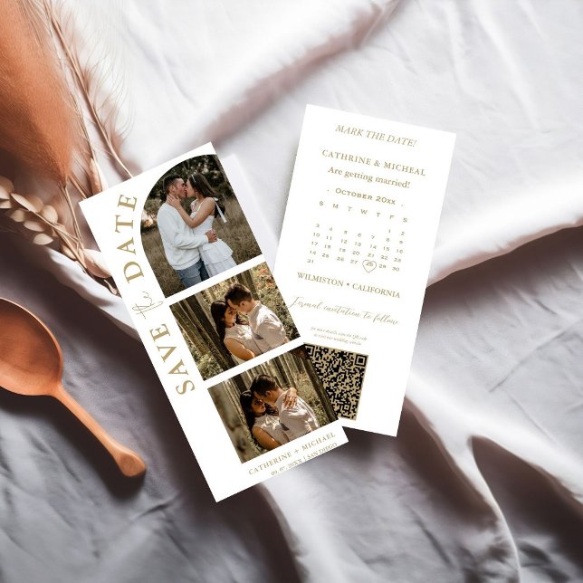 Save The Date Calendrier Mariage Photo cadre de bande de cabine  (Créateur téléchargé)