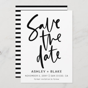 Save The Date Calligraphie manuscrite simple Enregistrer la date