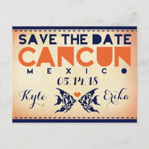 Save The Date CANCUN Enregistrer la destination de la date