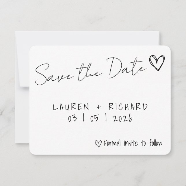 Save The Date Card (Front)