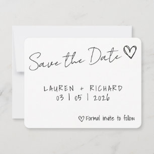 Save The Date Card