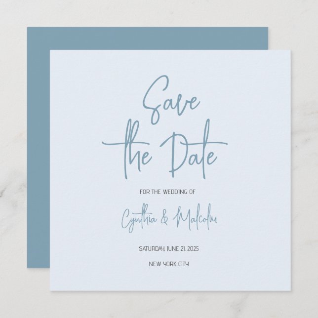 Save the Date Card (Front/Back)
