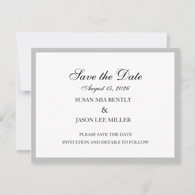 Save The Date Card (Front)