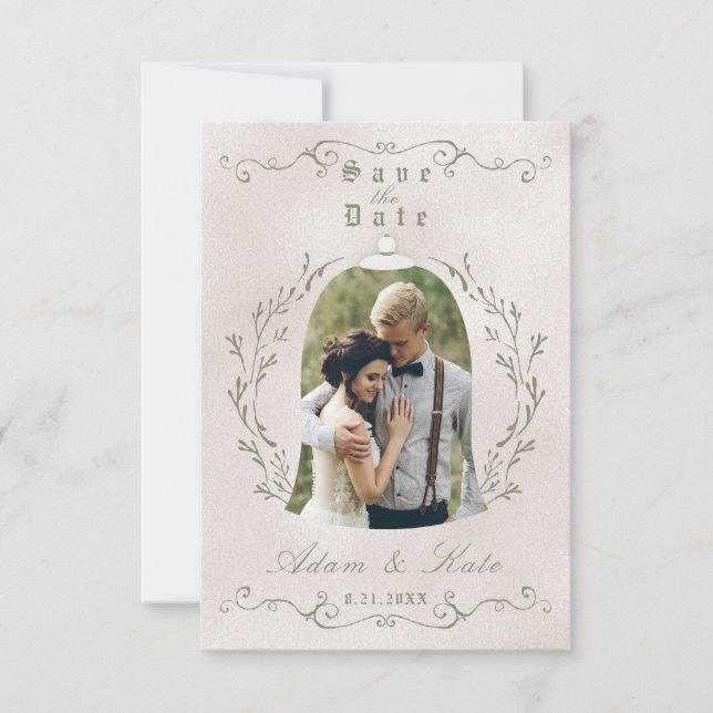 SAVE THE DATE CARD | Elegant Rose of Beauty (Front)