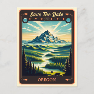 Save the date Carte postale Oregon Invitation