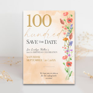 Save The Date Célébration des 100 ans de la Douce Fleur Sauvage