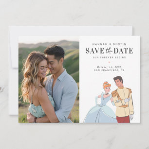 Save The Date Cendrillon et le Prince Charmant Sauvegarder la Da