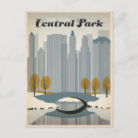 Save the Date | Central Park, NYC - Snow