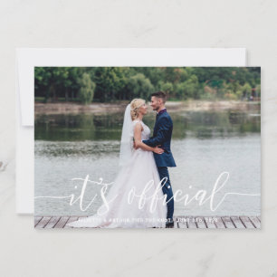 Save The Date C'est le mariage officiel/Faire-part Mariage