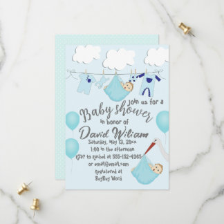 Save The Date C'est un Baby shower de linge de maison