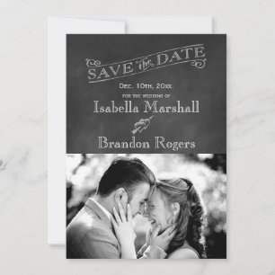 Save The Date Chalkboard Photo Enregistrer la date