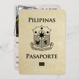 Save The Date Champagne Philippines Passeport Enregistrer La Dat