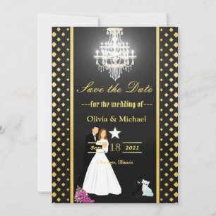 Save The Date Chandelier