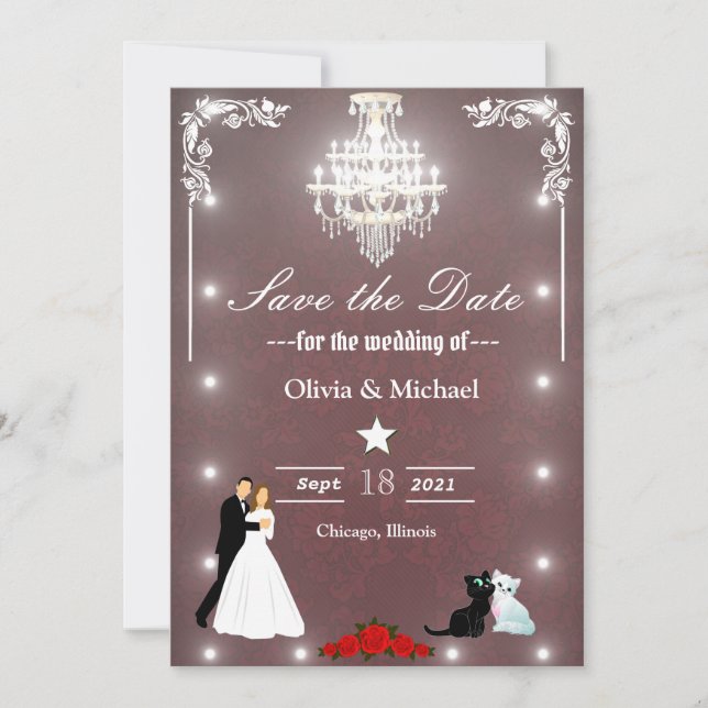 Save The Date Chandelier (Devant)