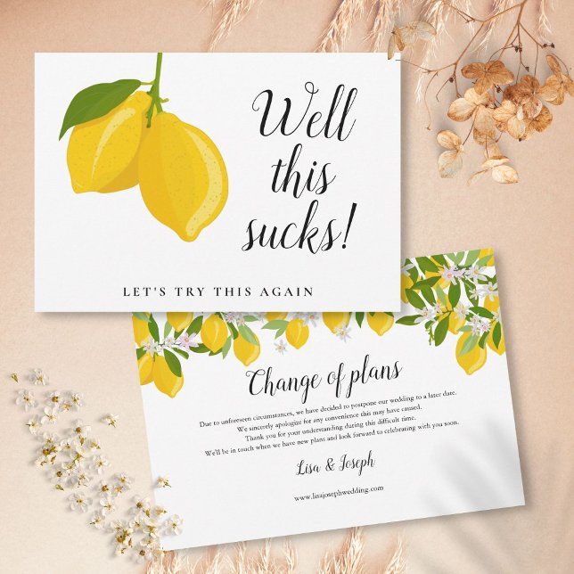 Save The Date Changement de date reportée Annulation de l'événem (Change of Date Postponed Cancelled Event Save The Date)