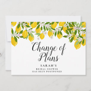 Save The Date Changement de plans de dernière minute pour un mar