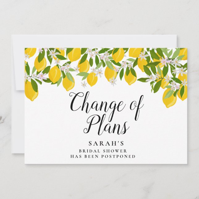 Save The Date Changement de script de plans Fête des mariées Lem (Devant)