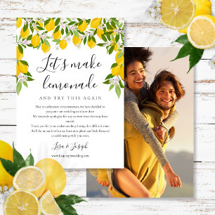 Save The Date Changer la date reportée annulée Citrons Photo