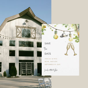 Save The Date Chapeau de cowboy de mariage Redneck Enregistrer l