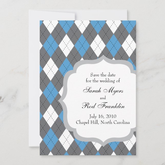 Save The Date Chapel Hill NC Enregistrer la date (Devant)