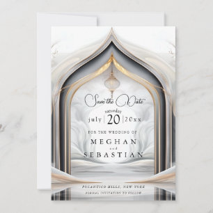 Save The Date Charbon d'or exotique Flair Arabe